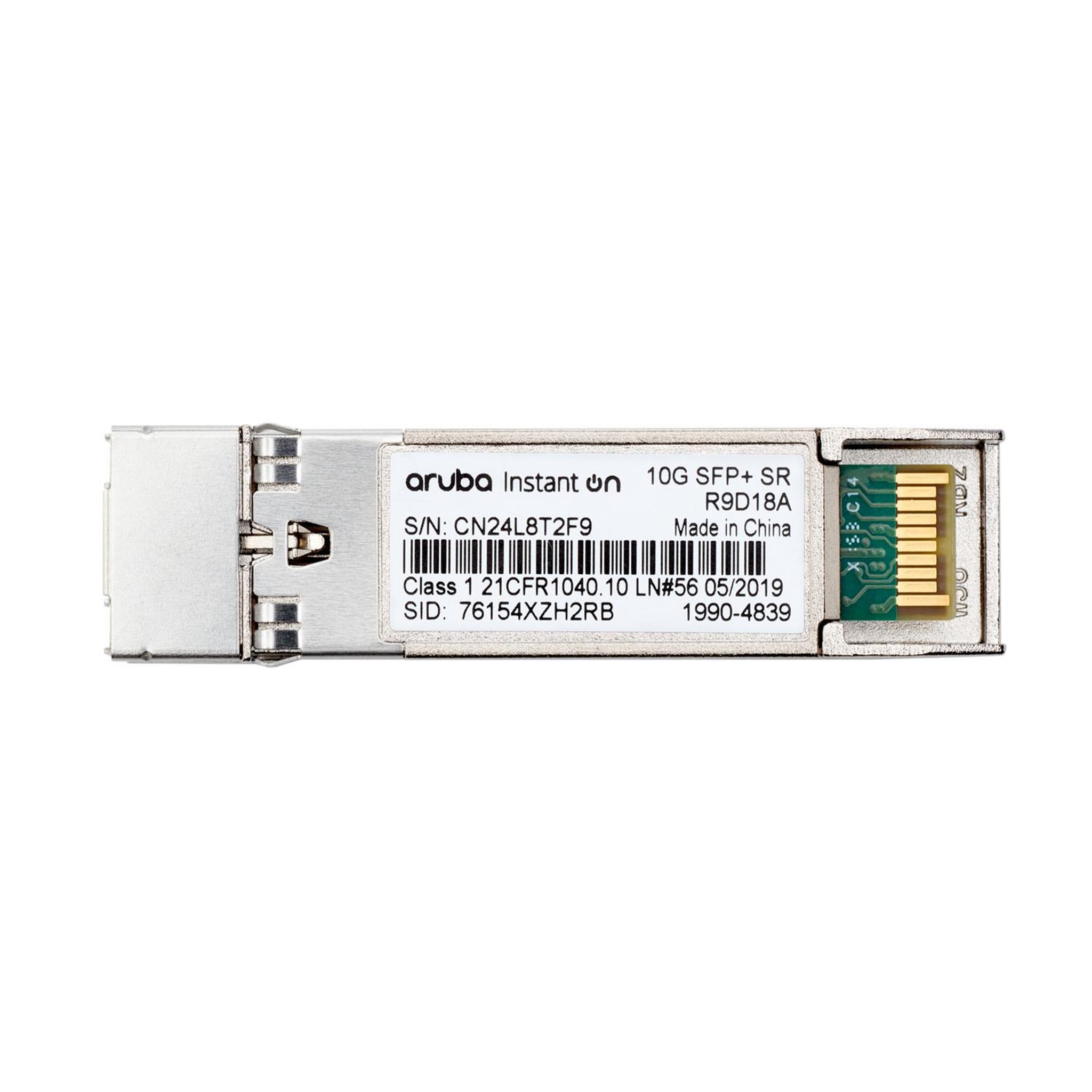 Voir la diapositive 3 : HPE Transcepteur SFP+ HPE 10G SFP+ LC SR 300m OM3 MMF