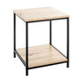 Voir la diapositive 1 : Paris Prix Table d'Appoint Carrée  Longo  50cm Naturel & Noir