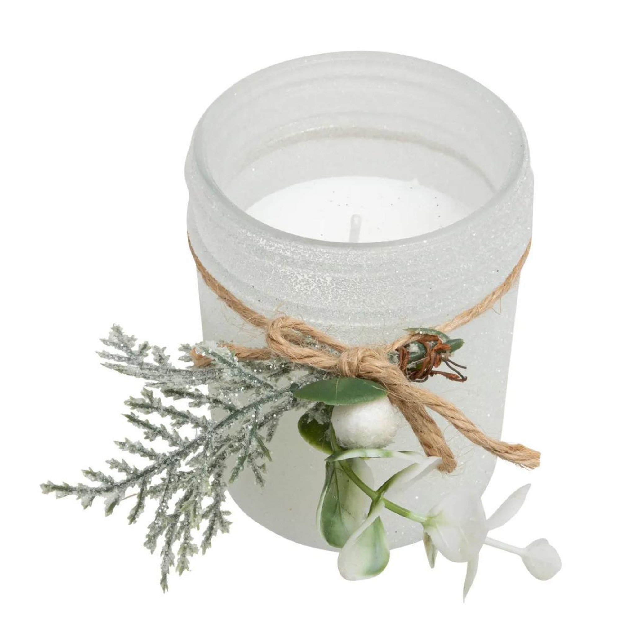 ATMOSPHERA Bougie parfumée  noël givré  125g transparent