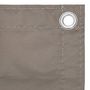Voir la diapositive 3 : VIDAXL Ecran de balcon Taupe 120x300 cm Tissu Oxford