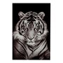 Paris Prix Cadre Déco  Tigre  100x150cm Noir & Blanc