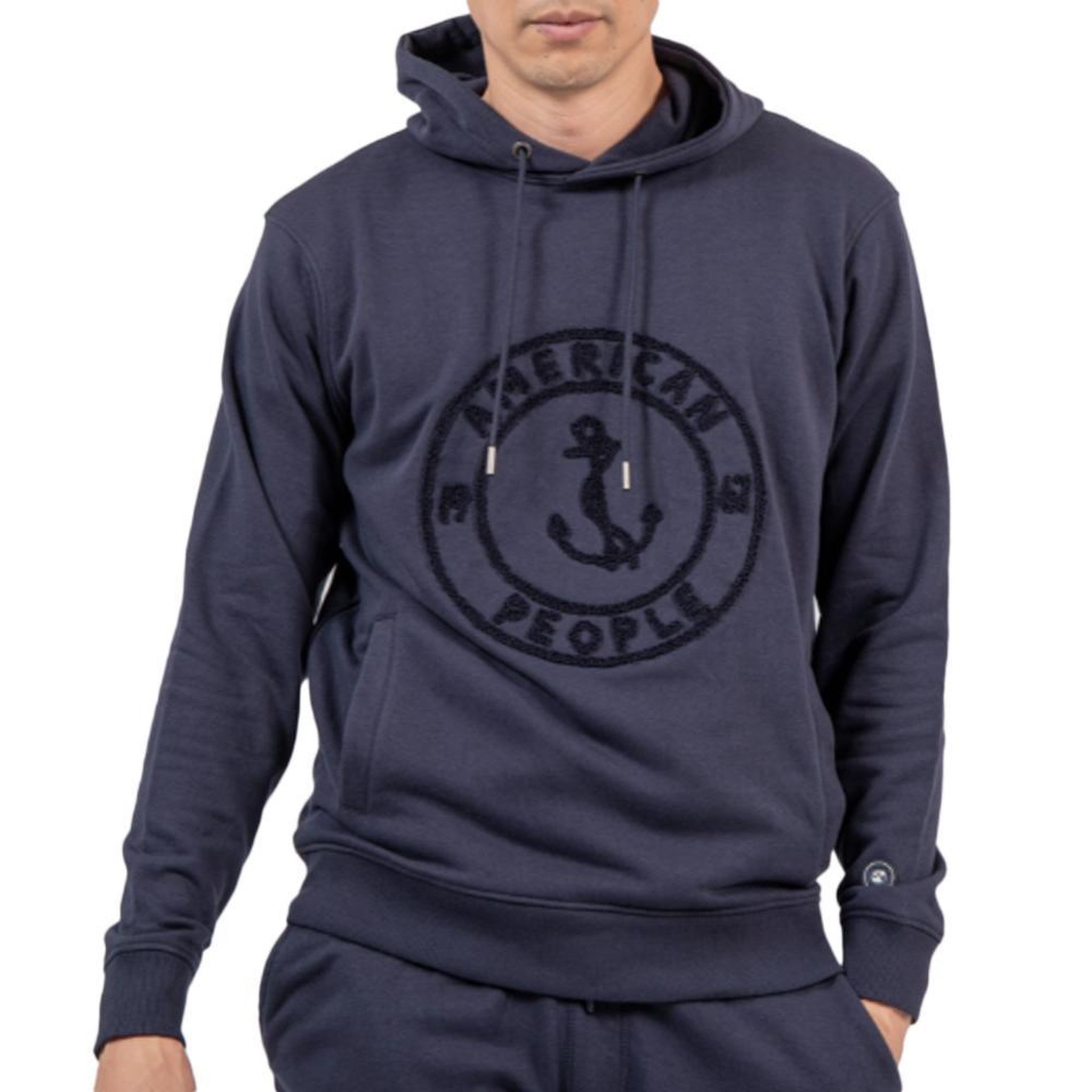 AMERICAN PEOPLE Sweat  Homme American People AS24. Coloris disponibles : Bleu