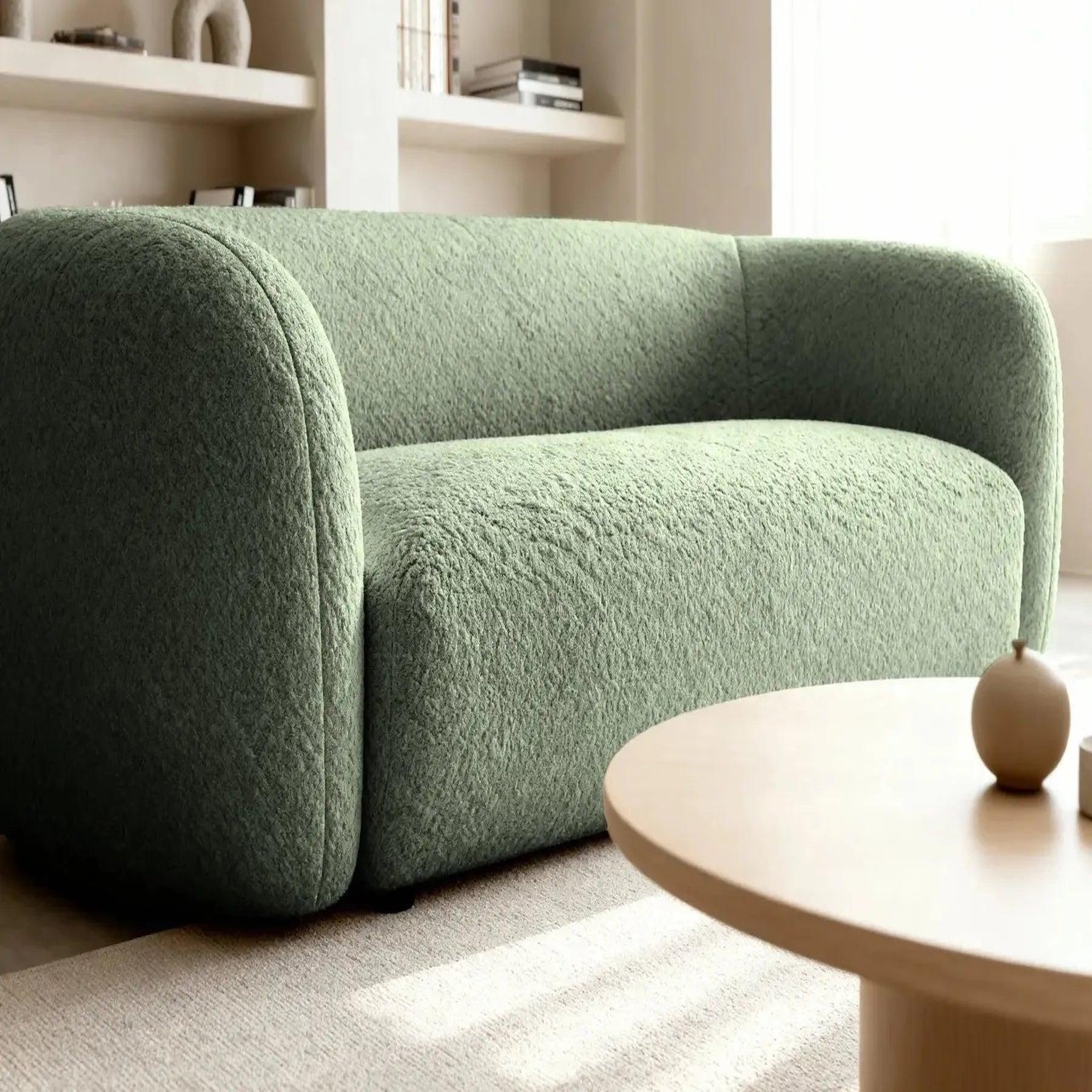Voir la diapositive 6 : CASANOVA PARIS Bahia 3 - canapé droit en tissu bouclette