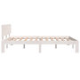 Voir la diapositive 5 : VIDAXL Cadre de lit sans matelas blanc bois de pin massif 140x190 cm