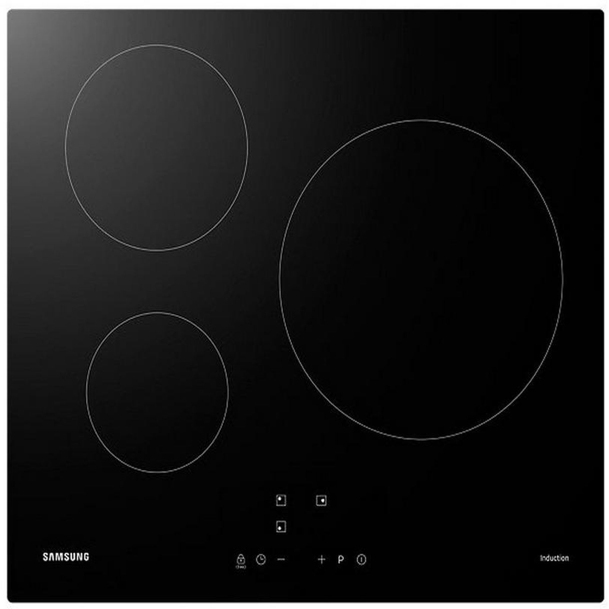 Samsung Table de cuisson induction 59cm 3 feux 7200w noir - nz63m3nm1bb