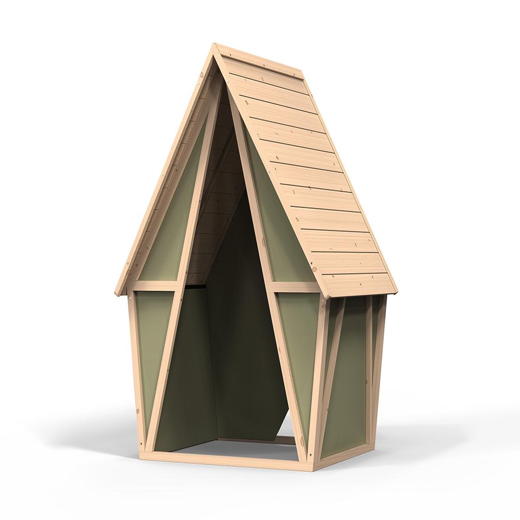 Voir la diapositive 2 : EXIT TOYS Maisonnette en bois pour enfants Yuki 100 - Exit Toys