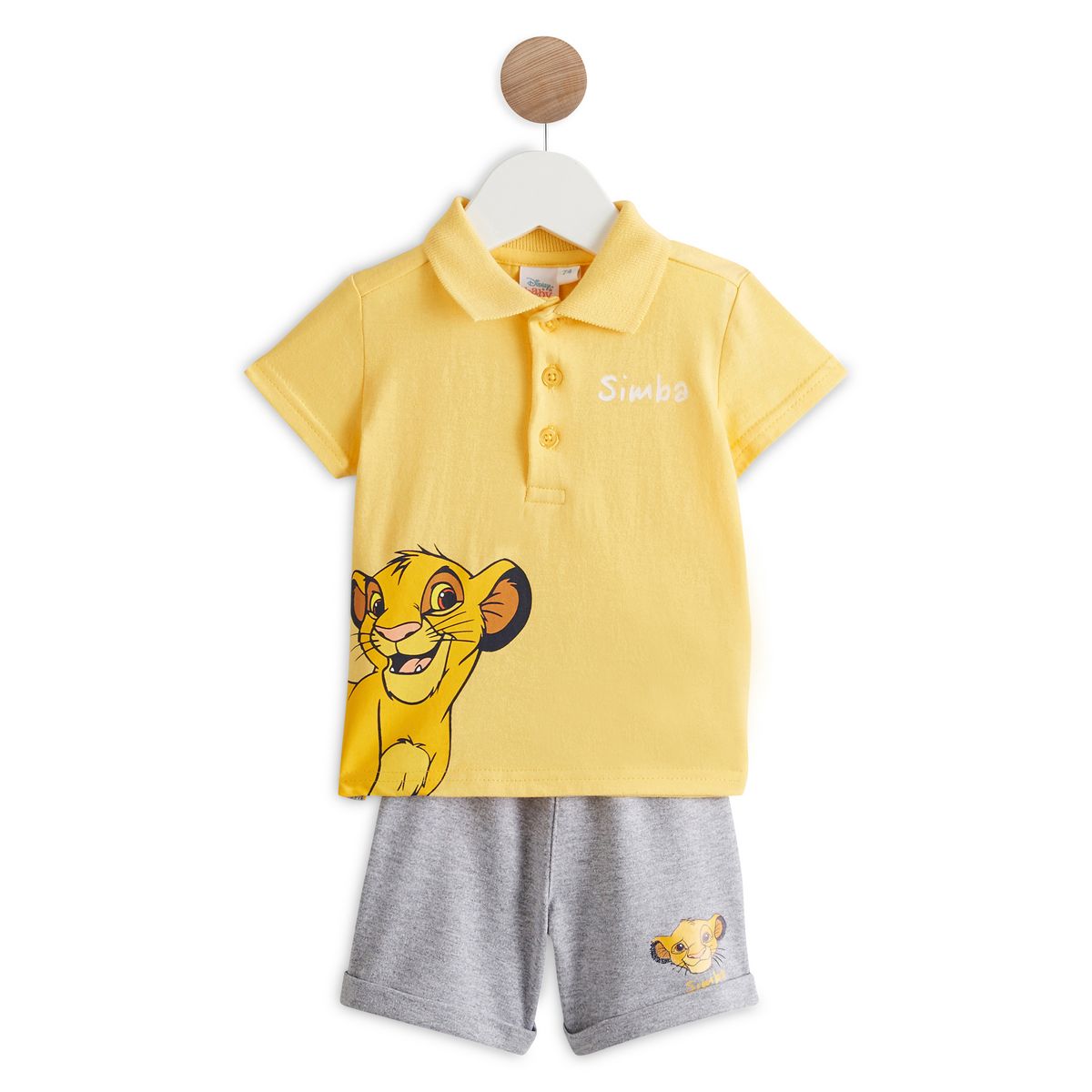 INEXTENSO Ensemble polo manches courtes Simba + bermuda bébé garçon
