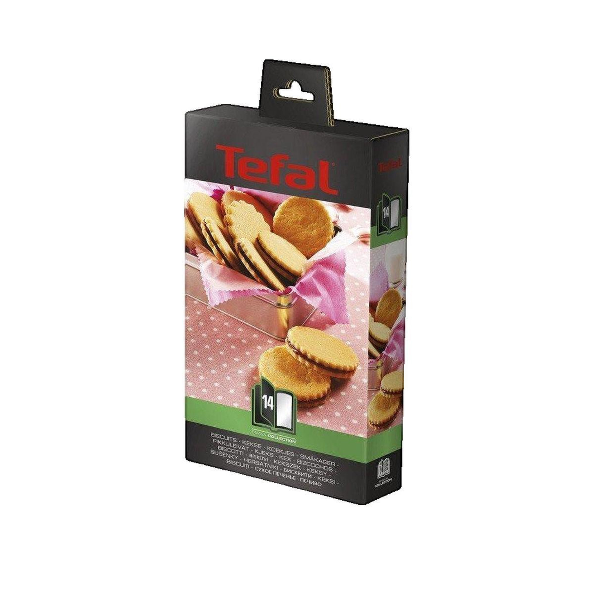 Voir la diapositive 2 : TEFAL Plaque xa801412 - biscuits snack collection