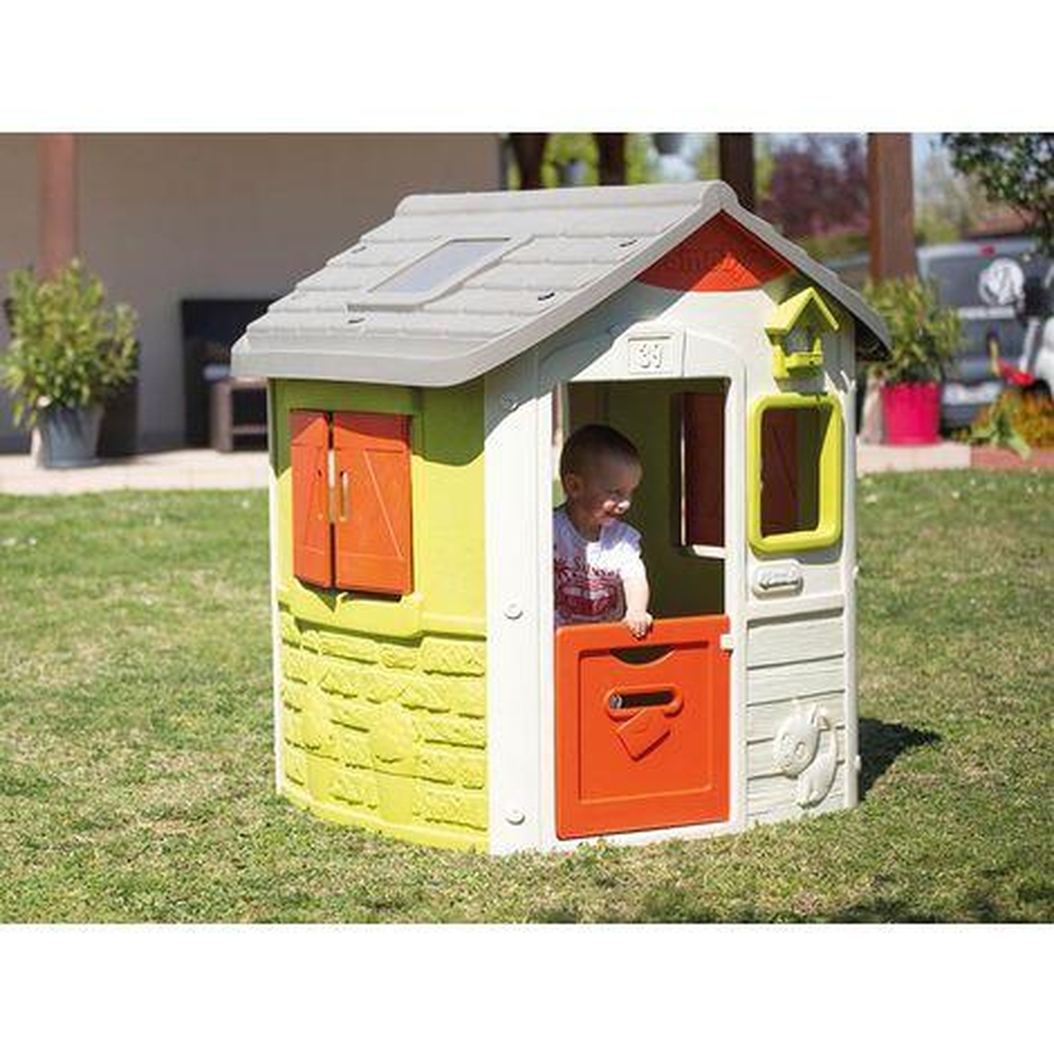 Voir la diapositive 3 : SMOBY Maison de jardin Neo Jura Lodge