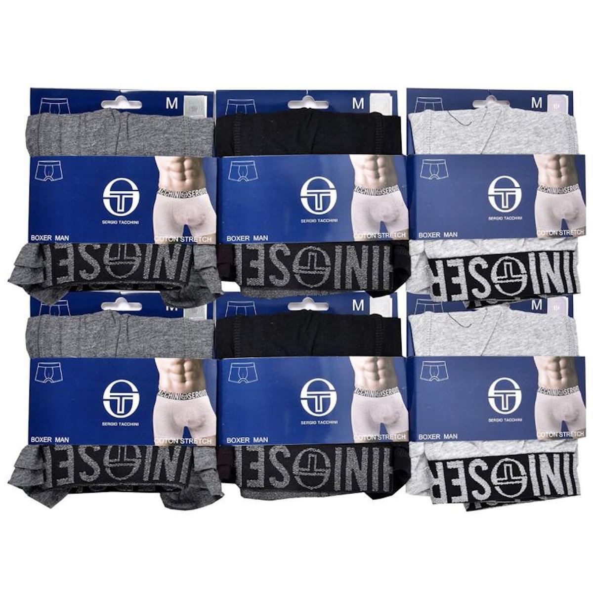 SERGIO TACCHINI Boxer Homme SERGIO TACCHINI Lot de 6