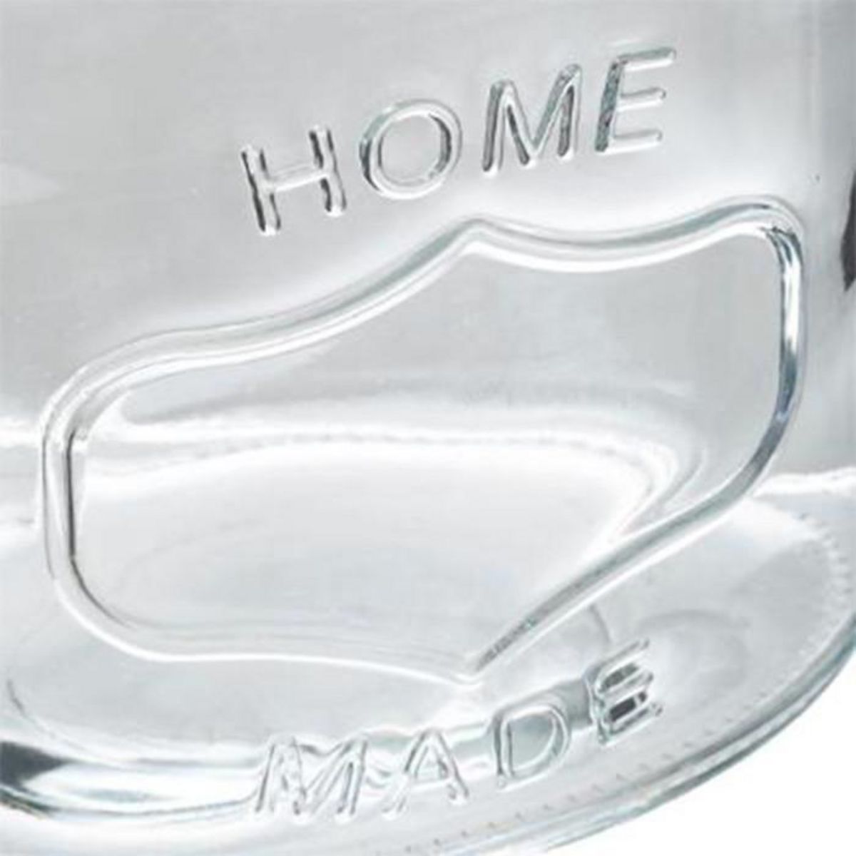 FIVE Bocal en Verre  Ovale  Inox  1L Transparent