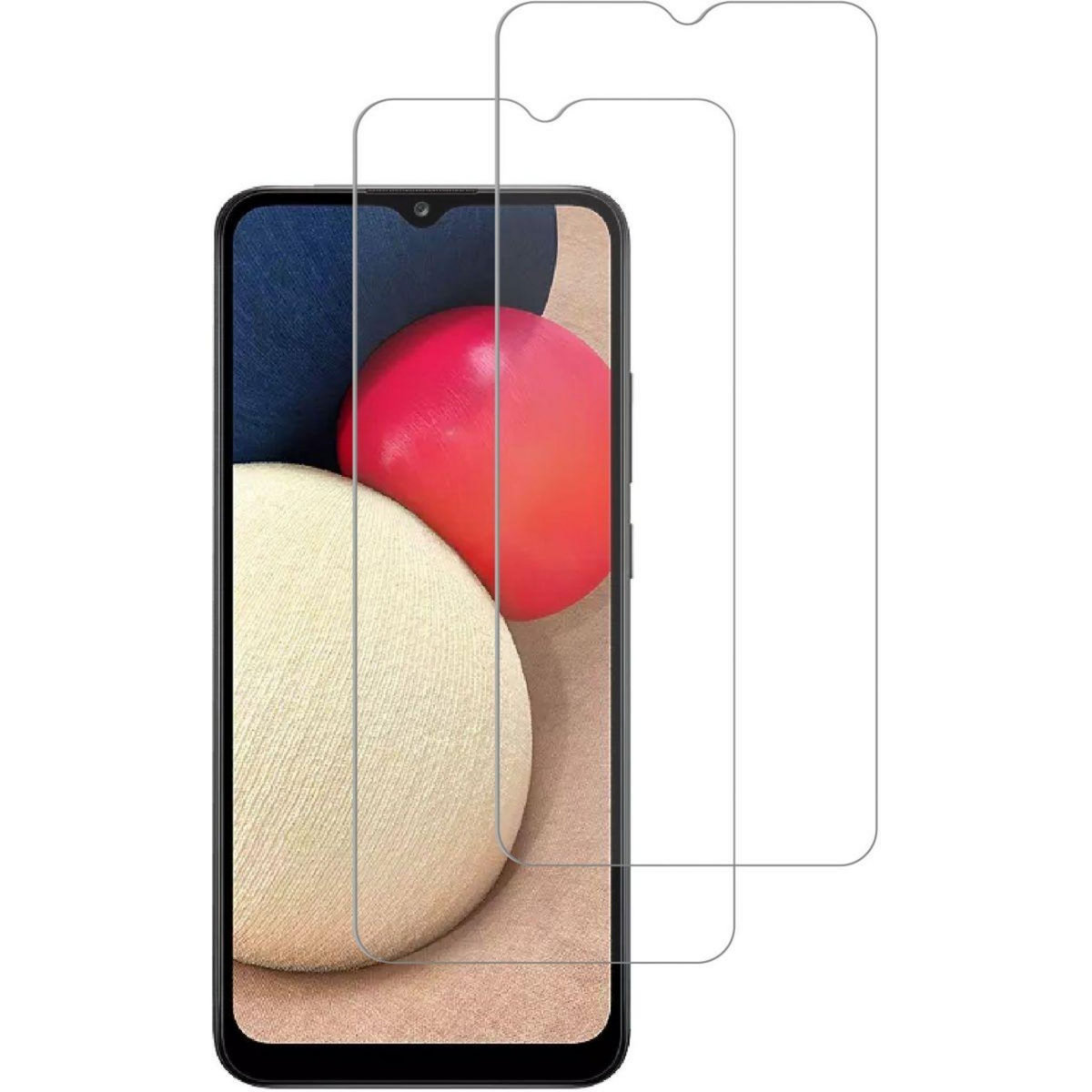 ESSENTIEL B Pack Samsung A03s Coque + Verre trempé x2