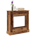 VIDAXL Cadre de cheminee vieux bois 90x30x90 cm bois d'ingenierie