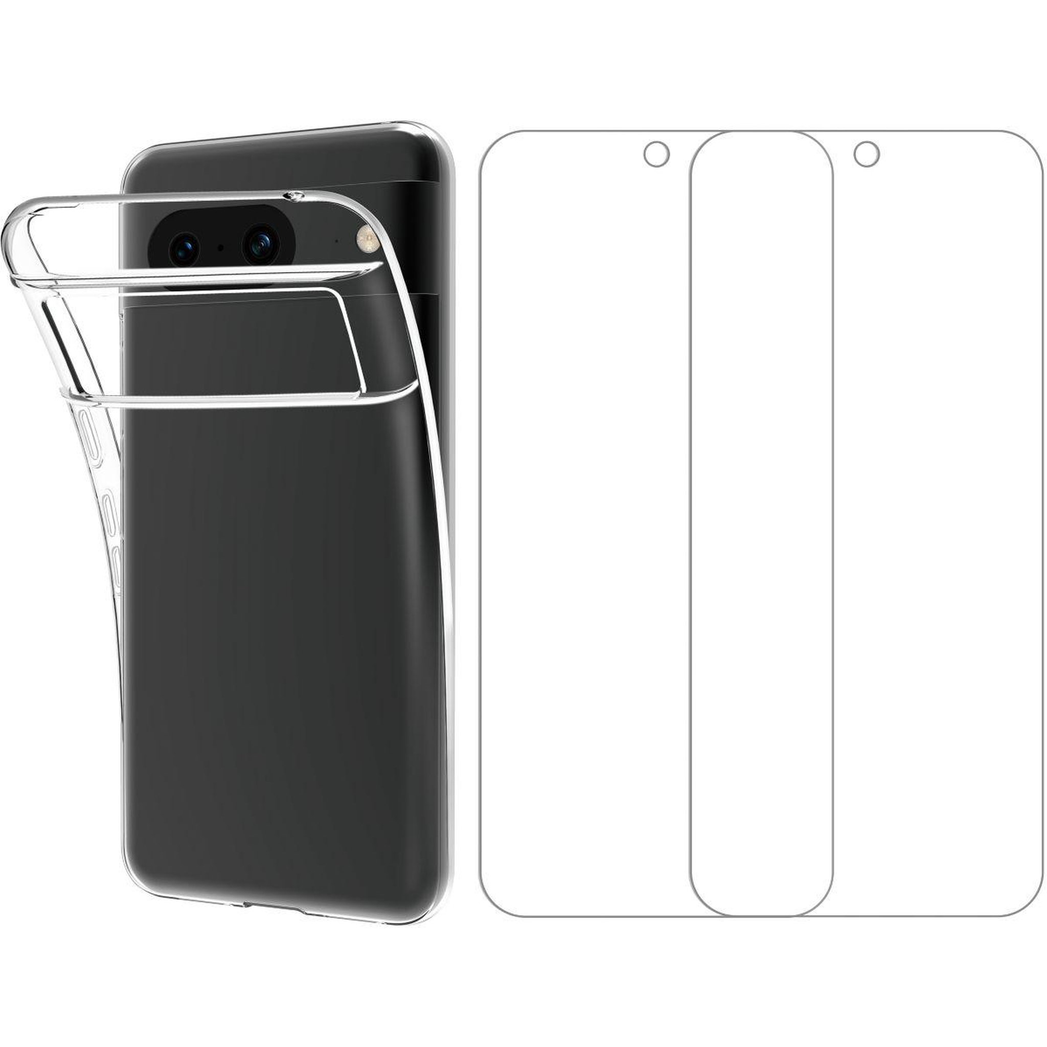 Voir la diapositive 4 : ESSENTIEL B Pack google pixel 8a coque + verre trempé x2