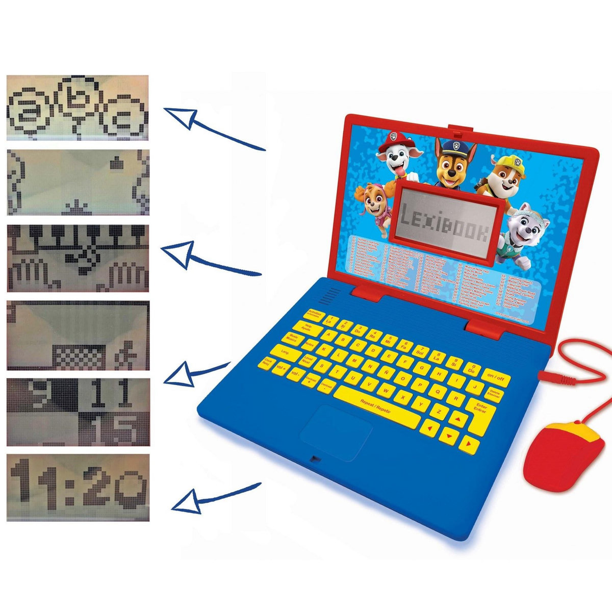 Lexibook Ordinateur portable éducatif bilingue La Pat Patrouille (ES/EN)