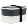 Voir la diapositive 3 : Paris Prix Coffret Lunch Box 3 Pièces  Repas  18cm Gris