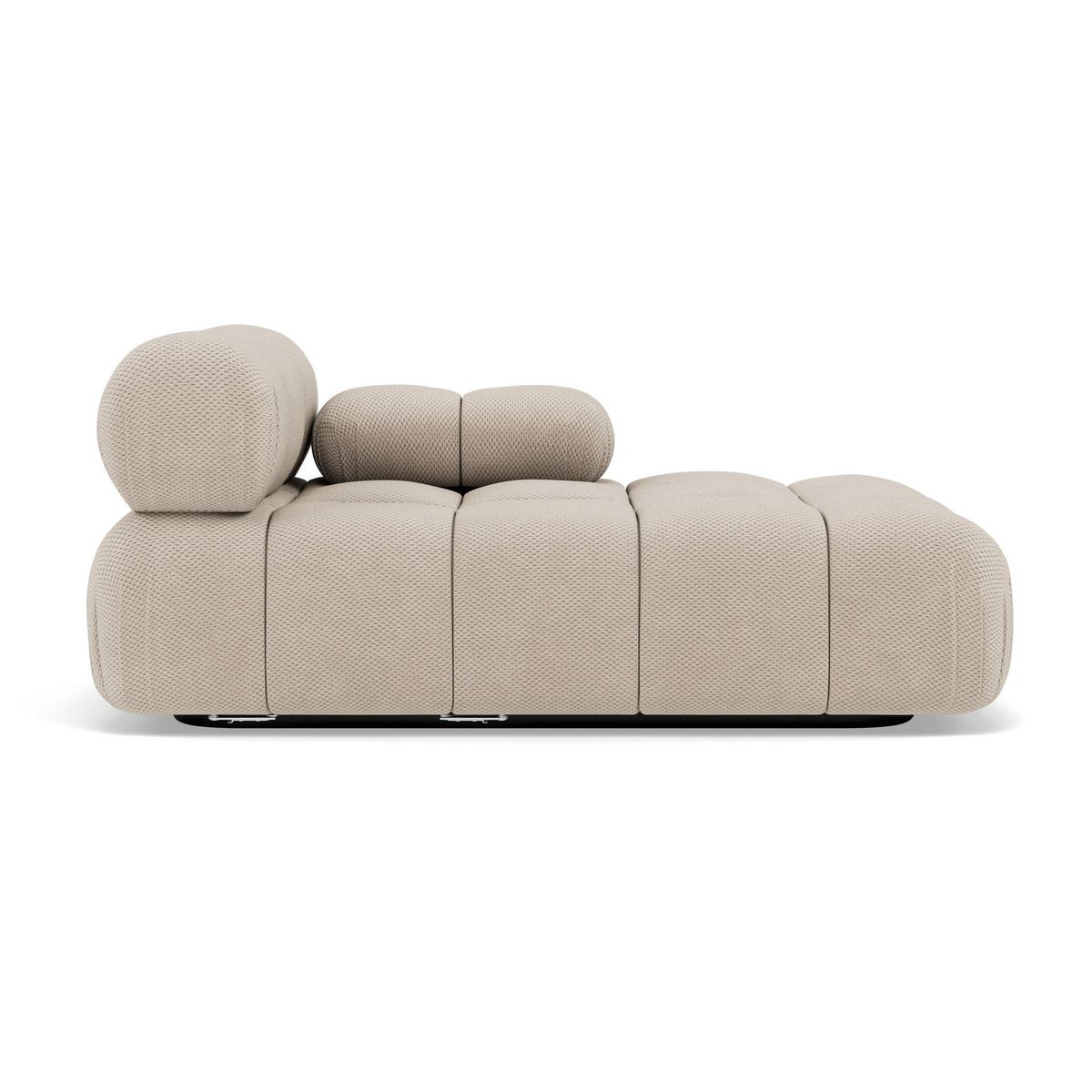 LISA DESIGN Ruby - module d'assise méridienne droite en velours texturé