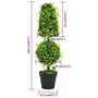 Voir la diapositive 6 : VIDAXL Plante de buis artificiel avec pot Vert 100 cm