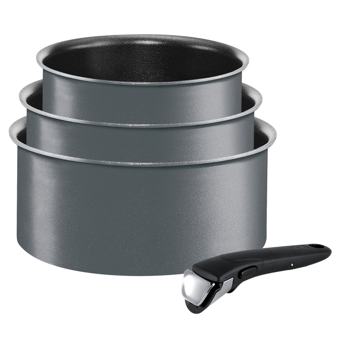 TEFAL Lot de 3 casseroles Induction INGENIO PERFORMANCE + poignée amovible