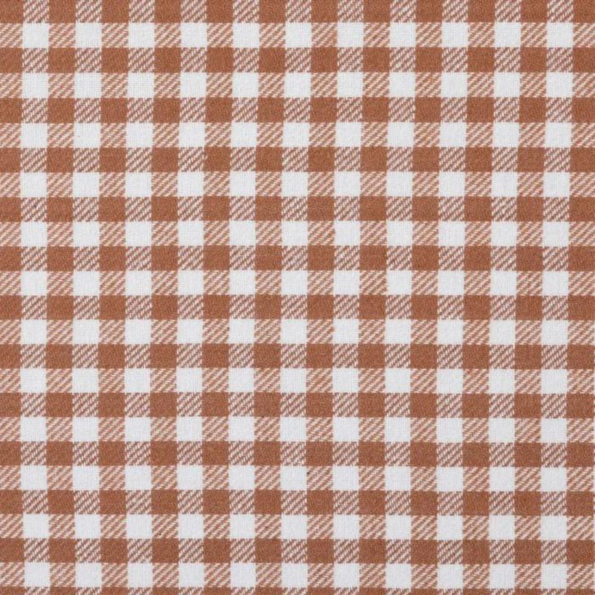 ATMOSPHERA Nappe Vichy en Coton  Floral  150x250cm Marron