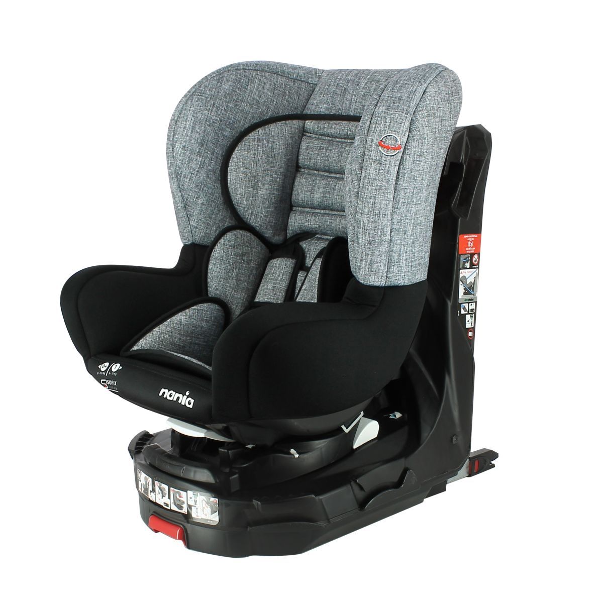 NANIA Siège auto isofix et pivotant groupe 0+/1 REVO Nania Silver