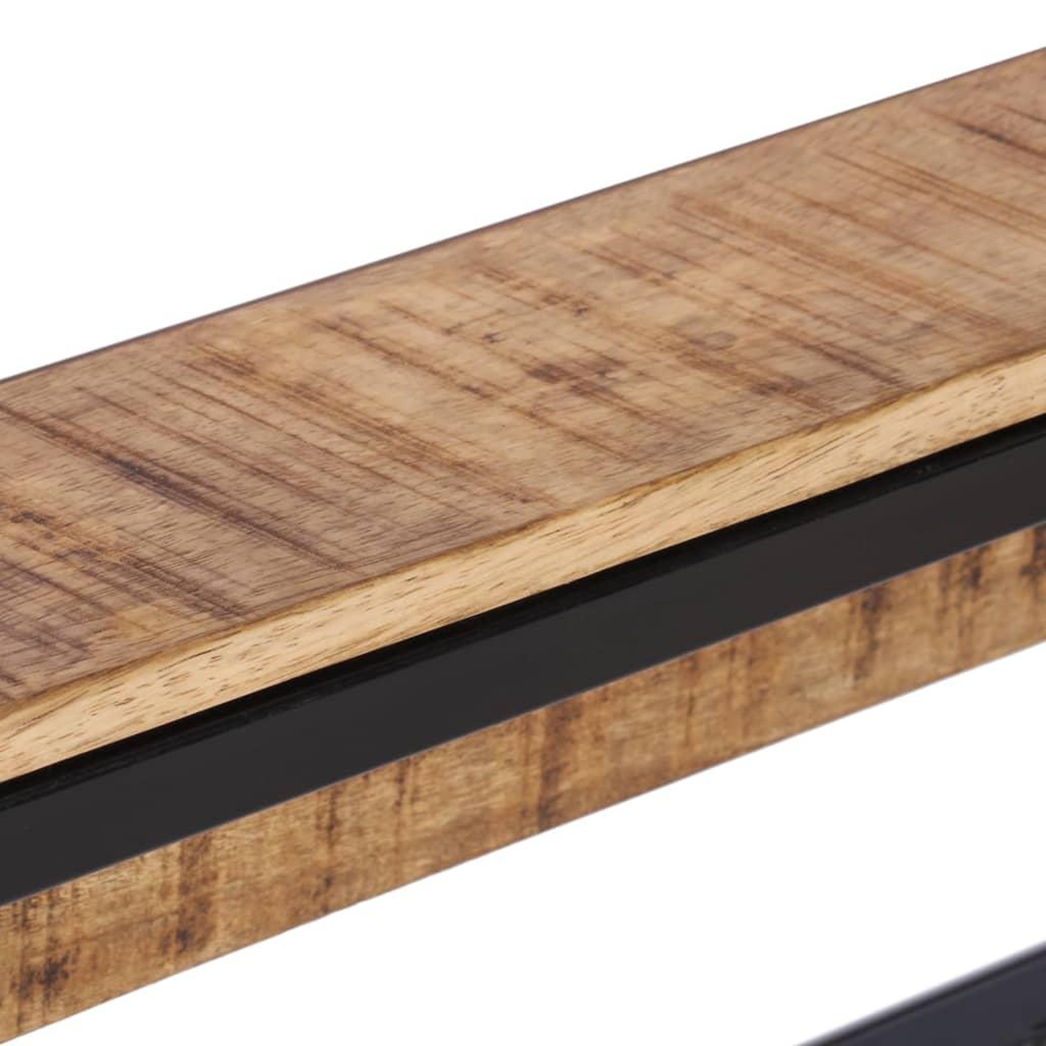 Voir la diapositive 5 : VIDAXL Porte-manteau 87x10x27 cm bois de manguier massif brut