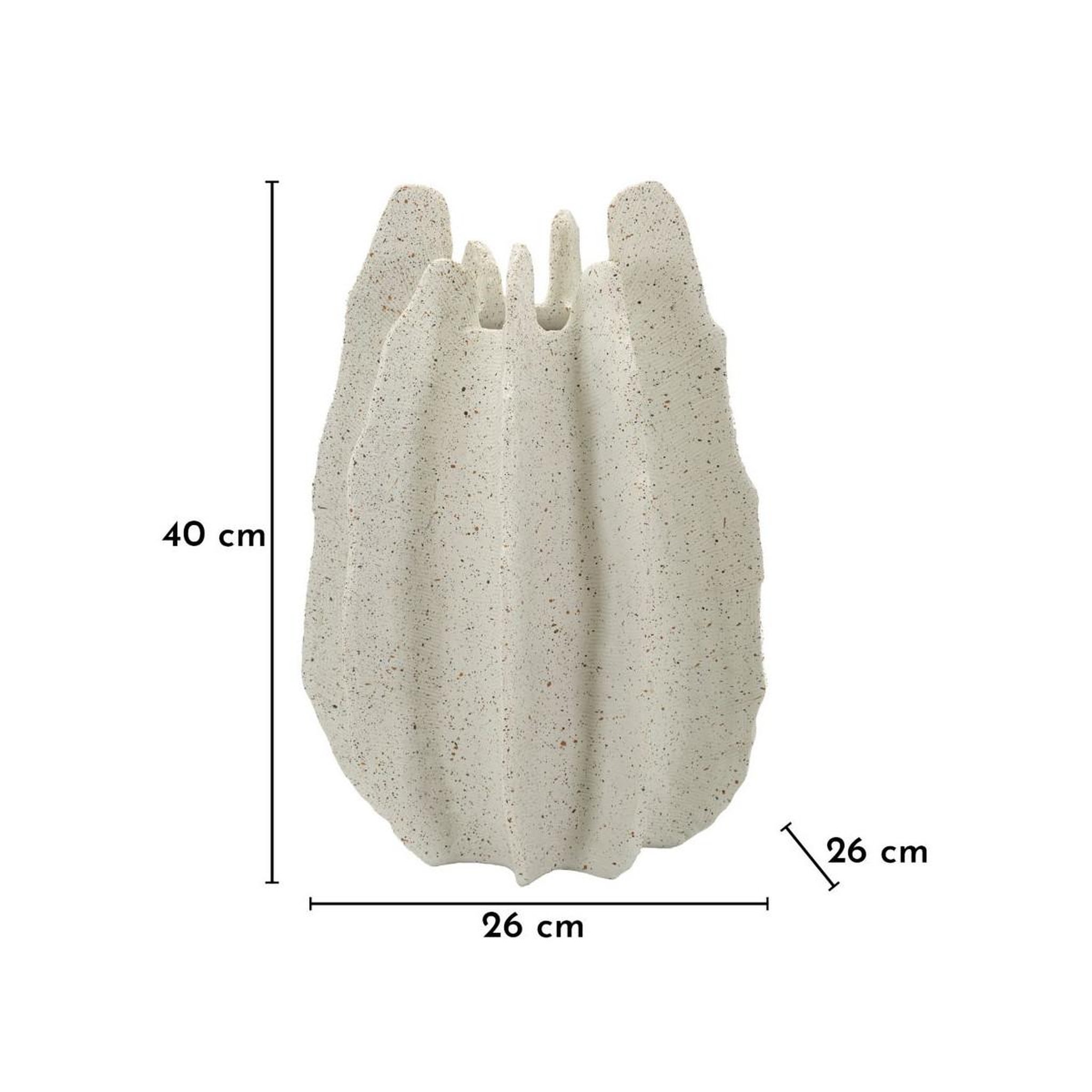 Voir la diapositive 5 : Paris Prix Vase design en résine  ester  40cm blanc