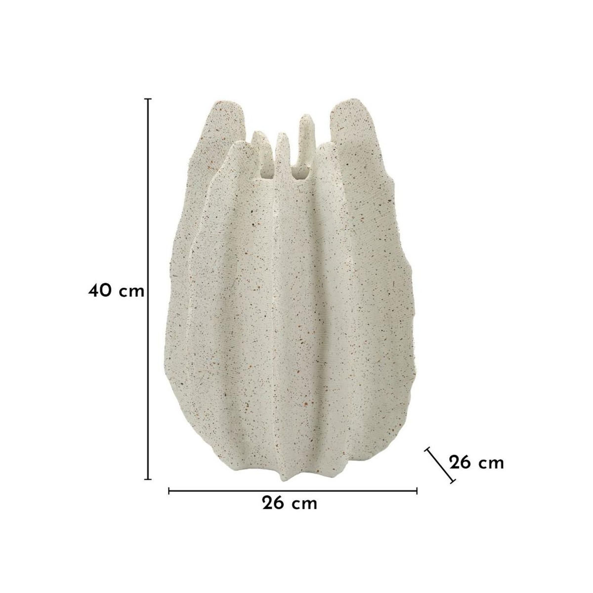 Paris Prix Vase Design en Résine  Ester  40cm Blanc