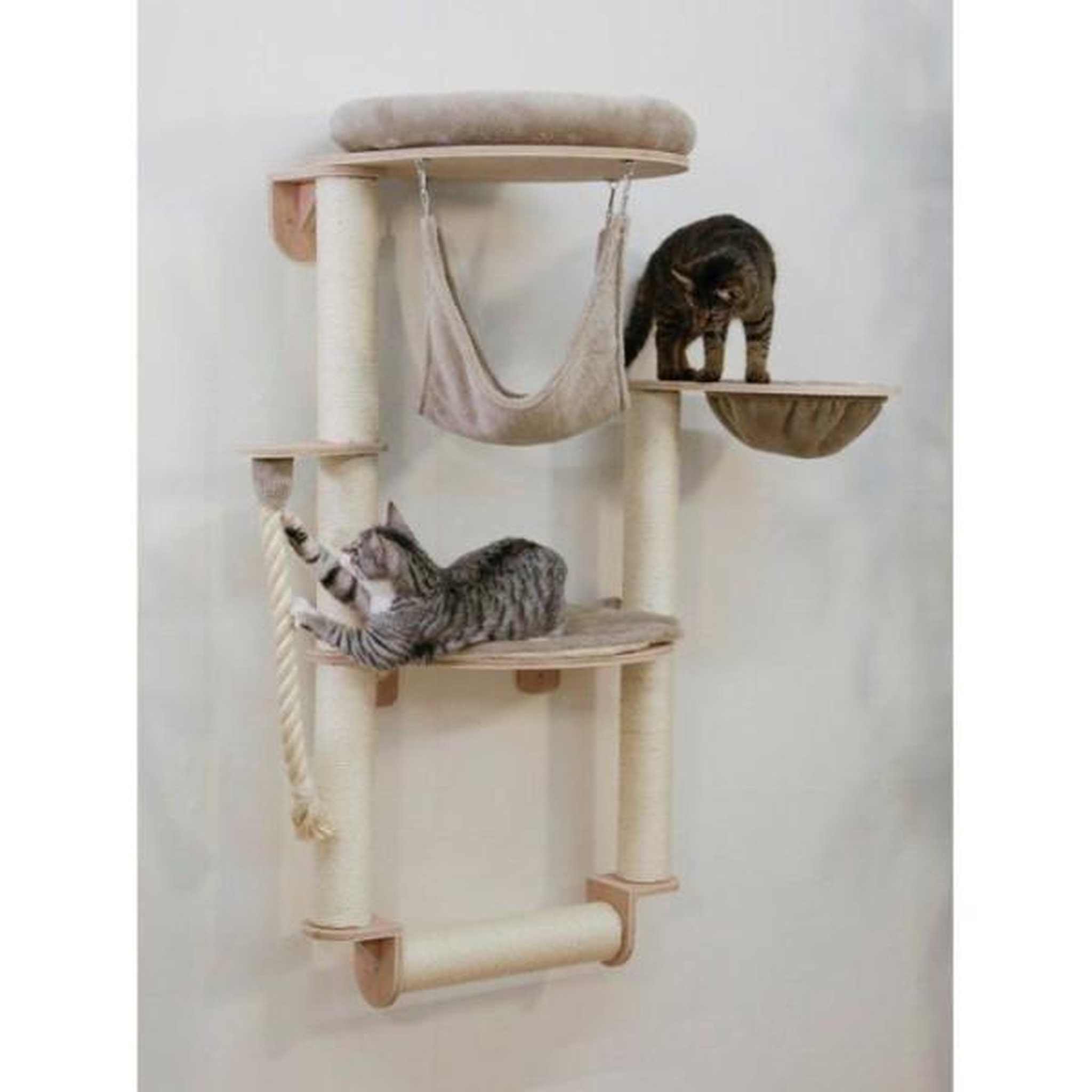 KERBL Arbre a chat mural - H. 138 cm - Dolomit Grappa Pro - KERBL - Taupe