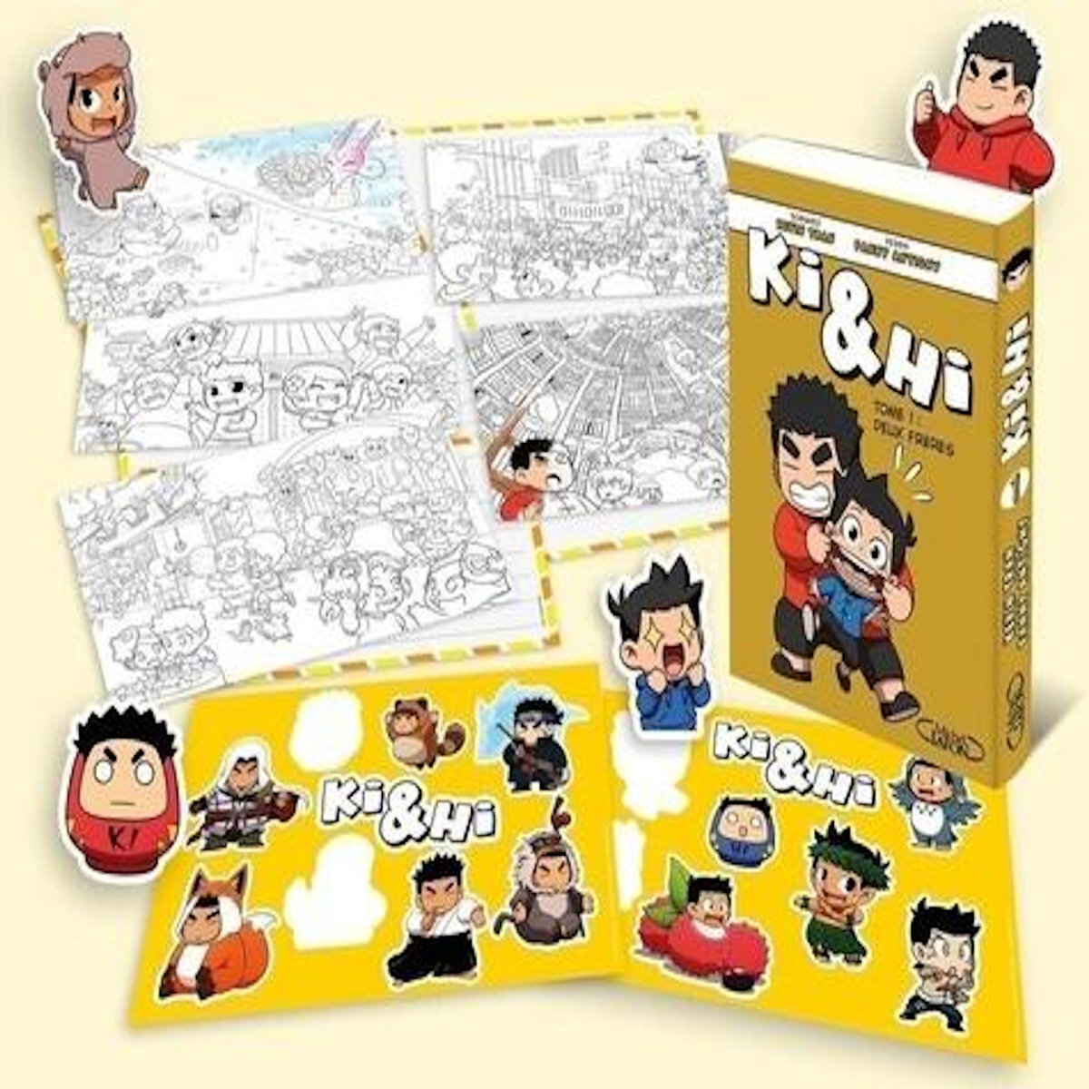 KI & HI TOME 1 : DEUX FRERES. AVEC 2 PLANCHES DE STICKERS, 5 CARTES POSTALES, EDITION COLLECTOR, Tran Kevin