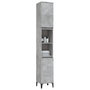 Voir la diapositive 5 : VIDAXL Armoire de salle de bain gris beton 30x30x190 cm