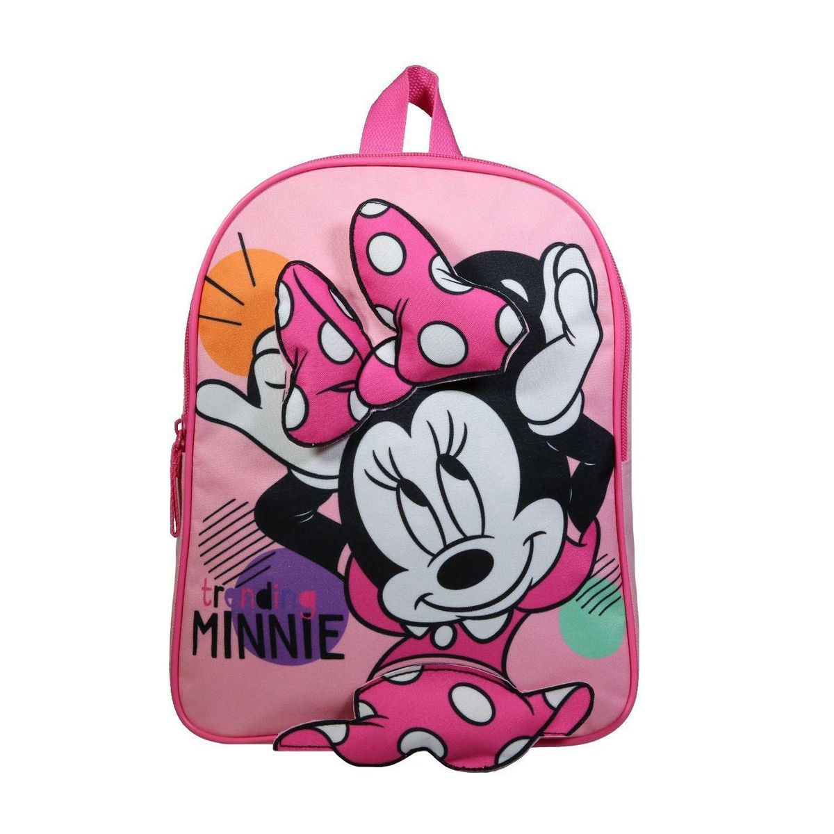 Bagtrotter Sac à dos 31 cm avec détails 3D Noeud et Jupe Disney Minnie Rose Bagtrotter