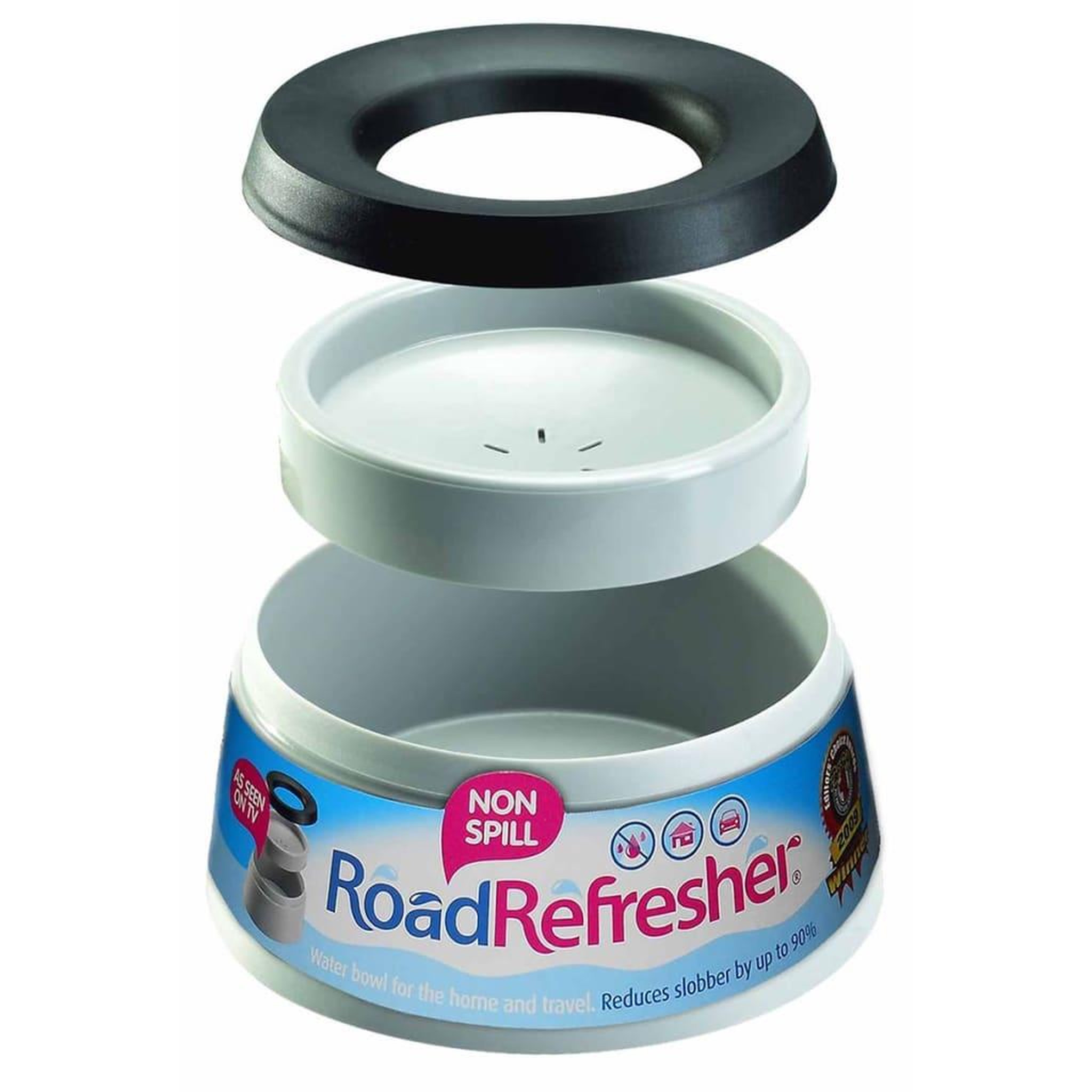 Voir la diapositive 3 : Road Refresher Road Refresher Bol a eau pour animaux de compagnie S Gris SGRR