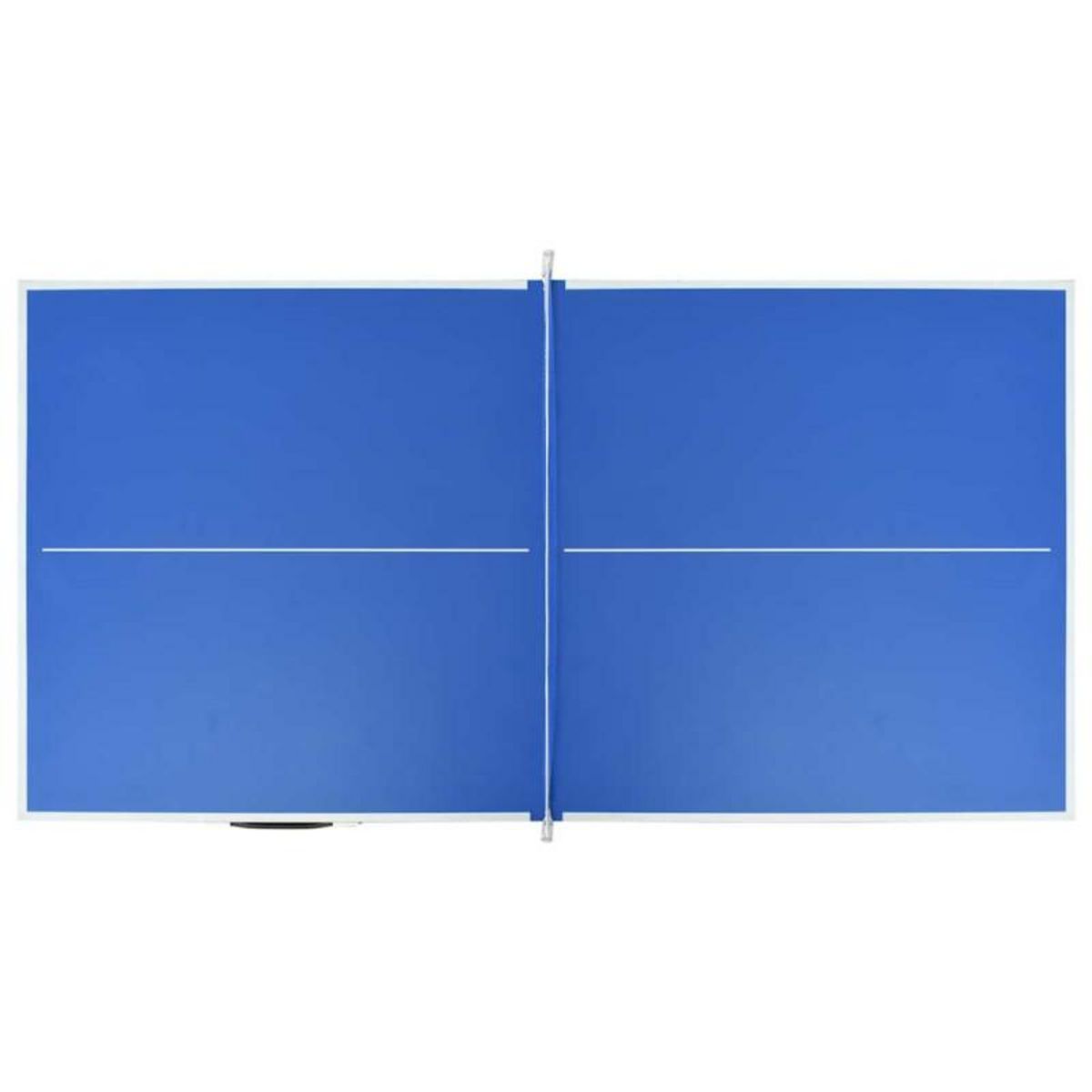 VIDAXL Table de ping pong avec filet 152x76x66 cm Bleu