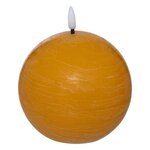 ATMOSPHERA Bougie Boule à LED  Molia  8cm Jaune