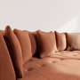Voir la diapositive 4 : LISA DESIGN Onyx - canapé droit 4 places avec double méridienne - assise profonde - en velours côtelé