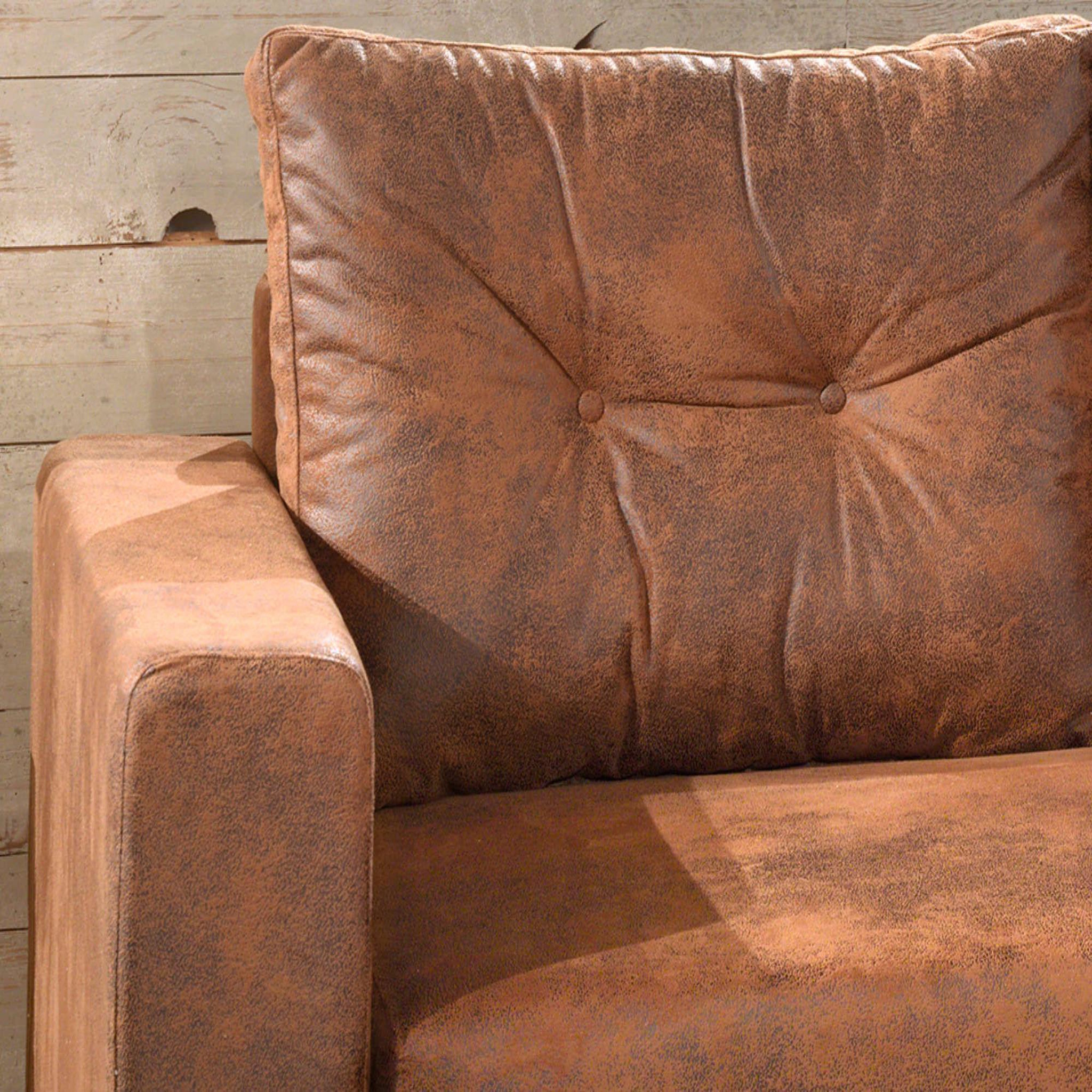 Voir la diapositive 5 : BEST MOBILIER Nordic - canapé d'angle l - 5 places - convertible - industriel vintage - droit