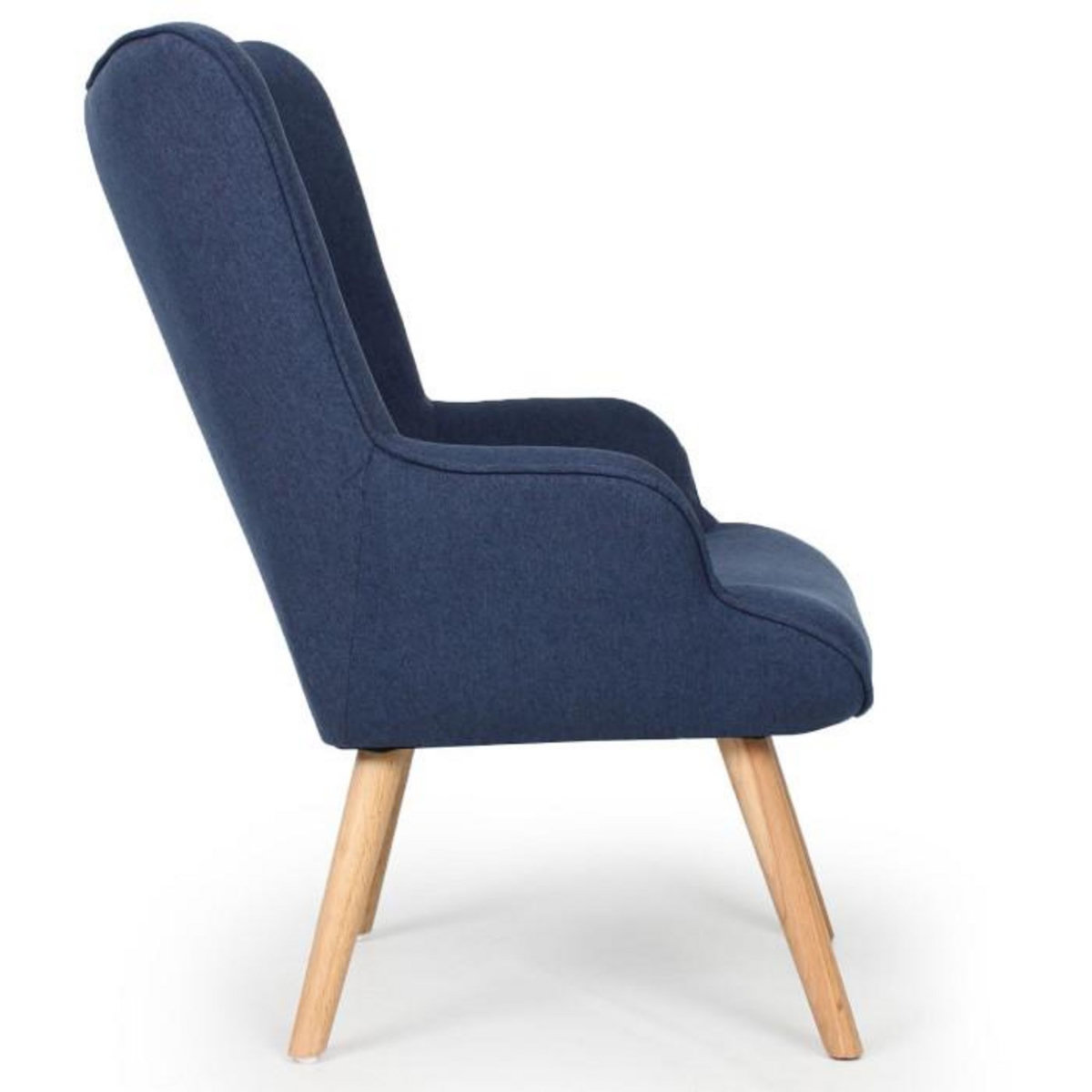 Paris Prix Fauteuil & Pouf Scandinave  Orle  98cm Bleu