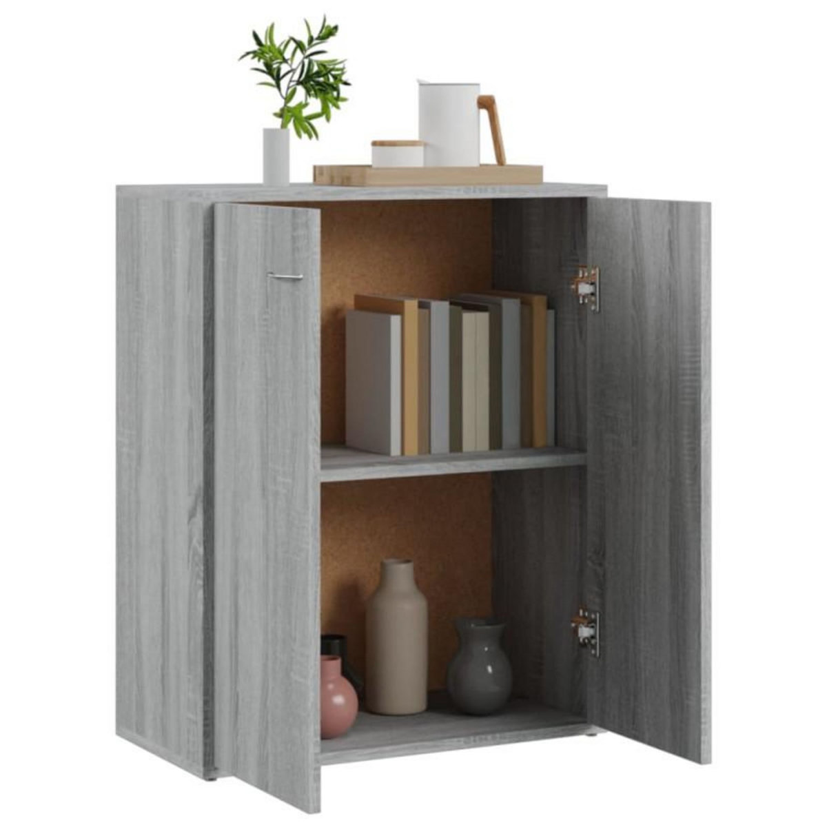 VIDAXL Buffet Sonoma gris 60x30x75 cm Bois d ingénierie