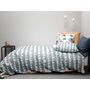 Voir la diapositive 2 : Home collection Parure housse de couette 100% coton 57fils -pontino reversible