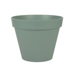 Eda Pot de fleurs rond Toscane Ø 48 x H.40 cm - Vert laurier - Eda