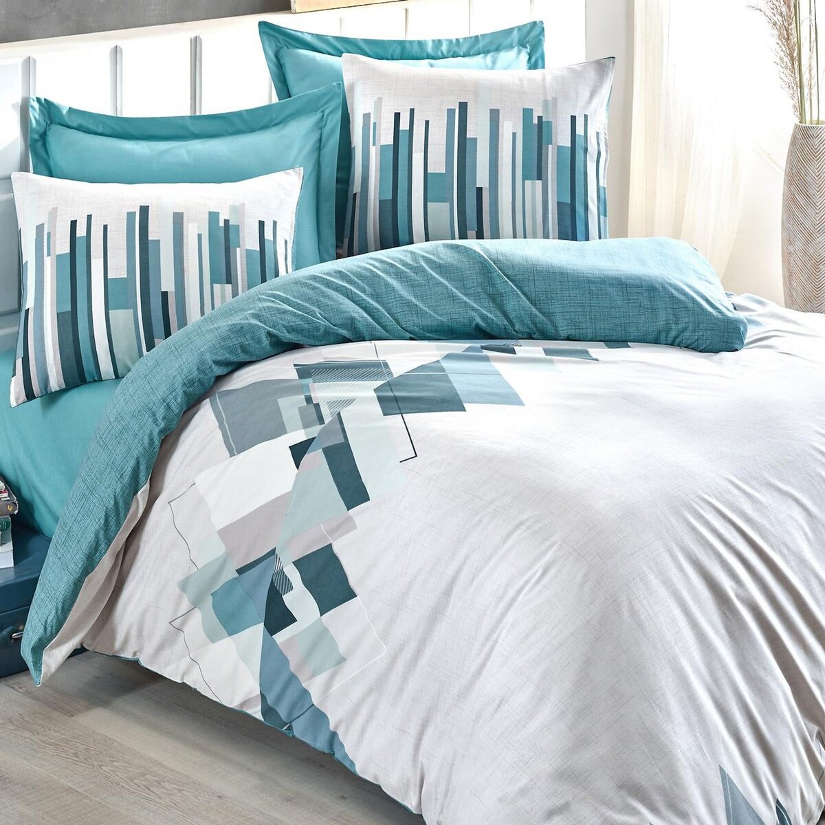 Home collection Parure de lit enfant avec taie(s) 100 % coton Nesto