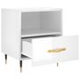 Voir la diapositive 3 : VIDAXL Table de chevet blanc brillant 40x35x47,5 cm bois d'ingenierie