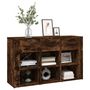 Voir la diapositive 4 : VIDAXL Buffet Chene fume 100x30x59,5 cm Bois d'ingenierie