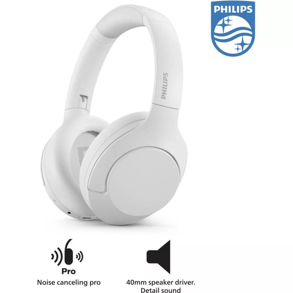 Philips Casque TAH8506WT Blanc