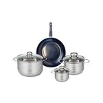 ELO Ensemble de 1 Poêle de cuisson 24 cm et 3 faitouts 12, 16 et 20 cm Elo Prima Brillant