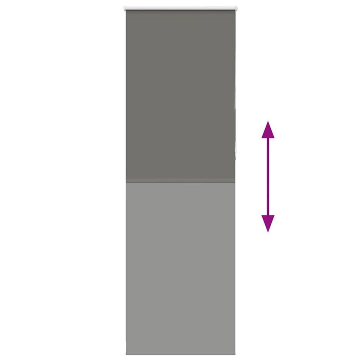 VIDAXL Store enrouleur occultant largeur du tissu 60,7 cm polyester