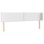 Voir la diapositive 3 : VIDAXL Tete de lit a LED Blanc 183x16x78/88 cm Similicuir