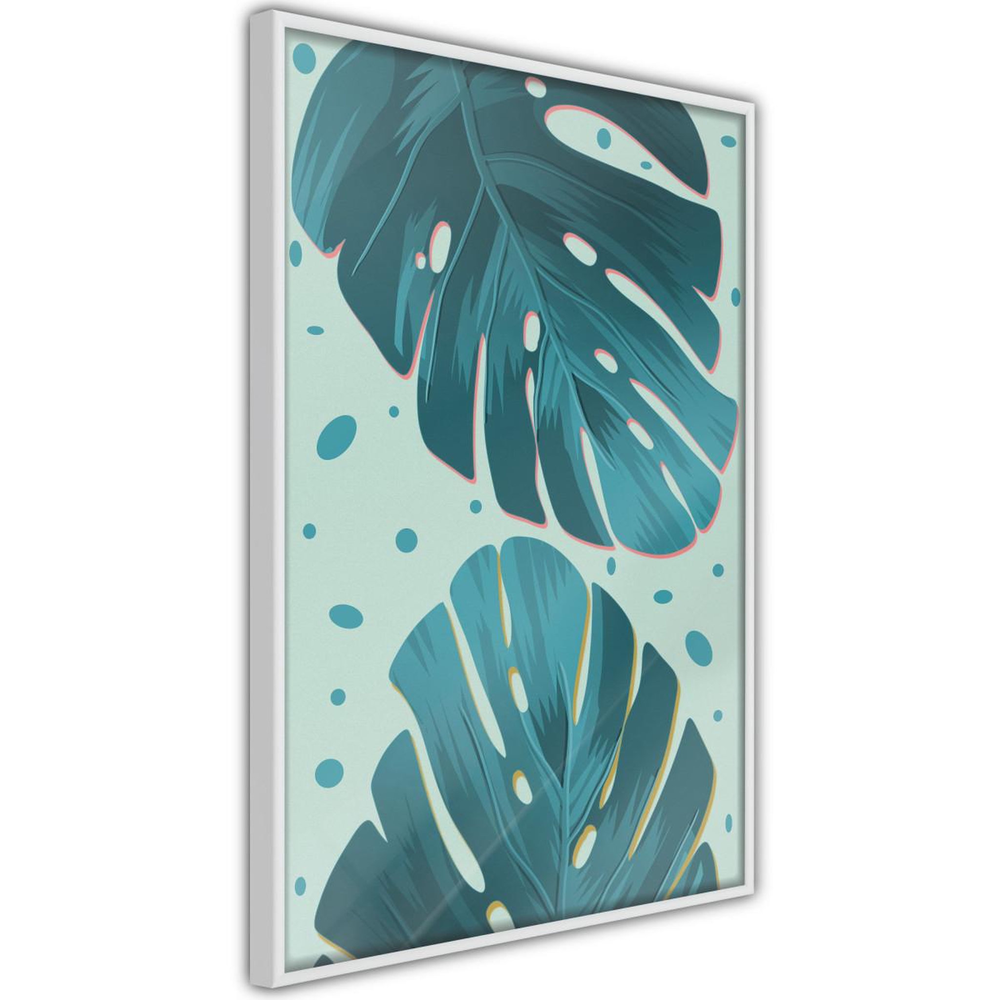 Paris Prix Affiche Murale Encadrée  Pastel Monstera Leaves
