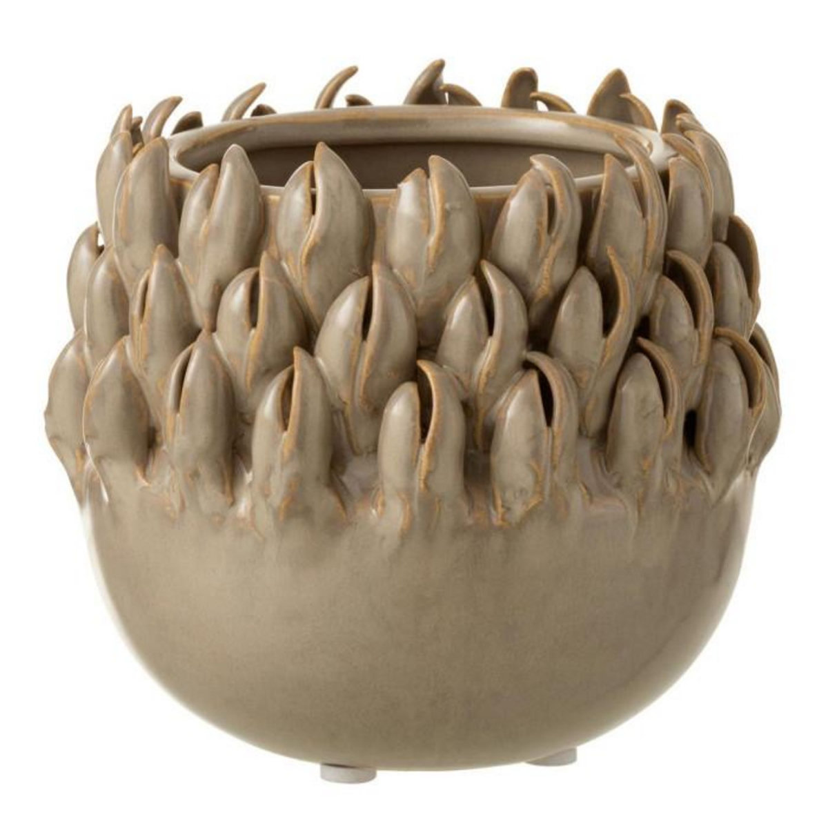 Paris Prix Cache-Pot  Ibiza Céramique  11cm Gris